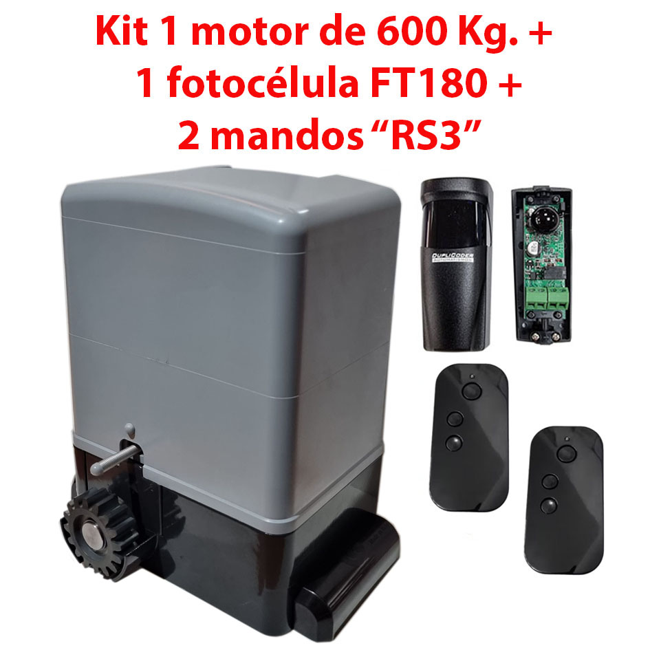 KIT MOTOR CORREDERA CON FOTOCELULA