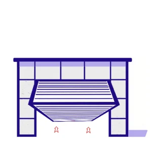 Puertas Basculantes 2 hojas 1/3