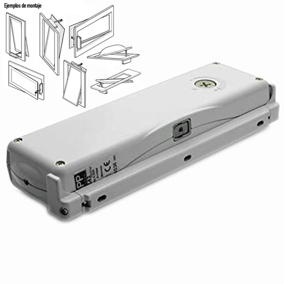 imagen motor ventanas basculantes o claraboyas PLATA