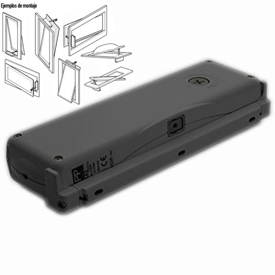 imagen motor ventanas basculantes o claraboyas NEGRO