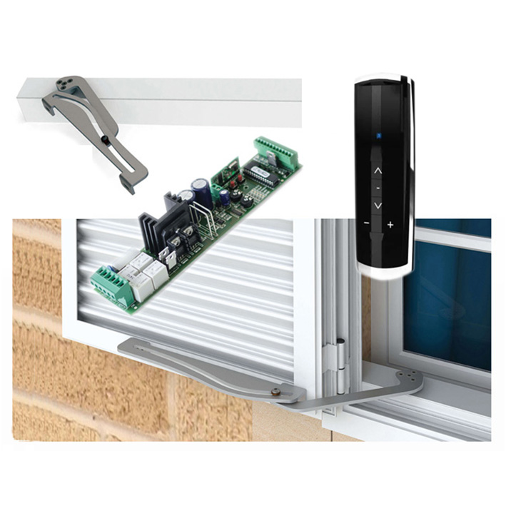 imagen kit motor ventanas batientes 24 Vdc.