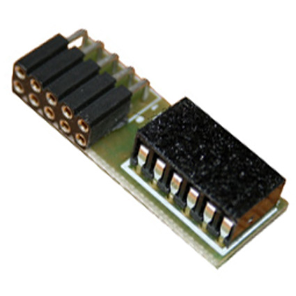 imagen adaptador convertidor de receptor conector 10 pins a 6 pins.