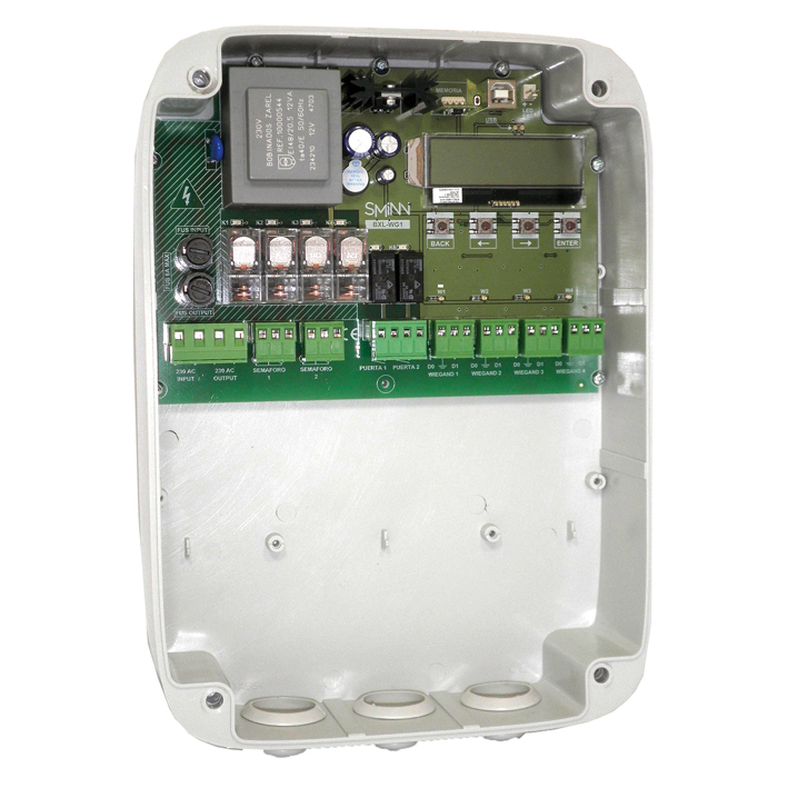 imagen de central para control de acceso con LCD