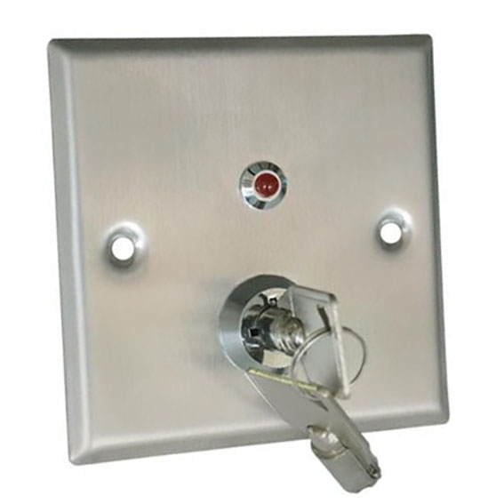 imagen pulsador llave de seguridad tubular INOX