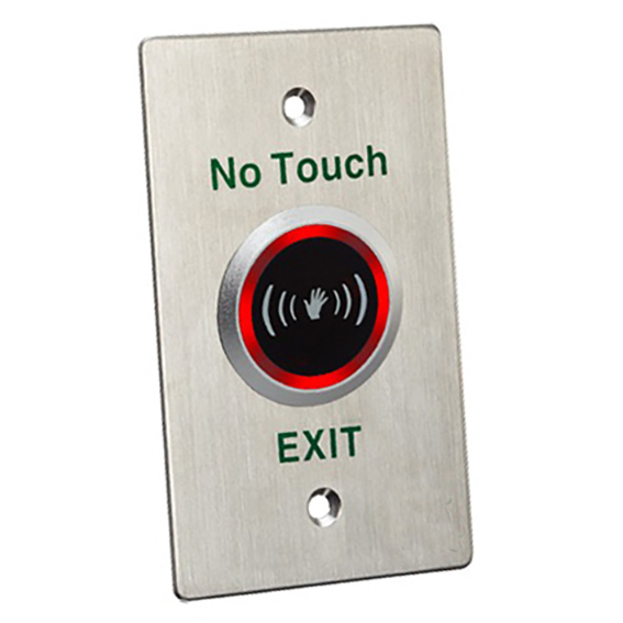 imagen pulsador sin contacto INOX