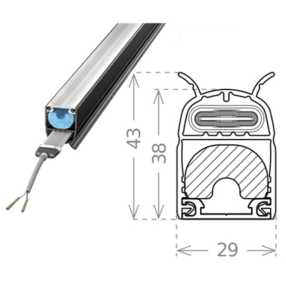 imagen de bandas de seguridad resistiva de 38x29mm..